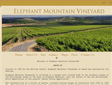 Tablet Screenshot of elephantmountainvineyards.com